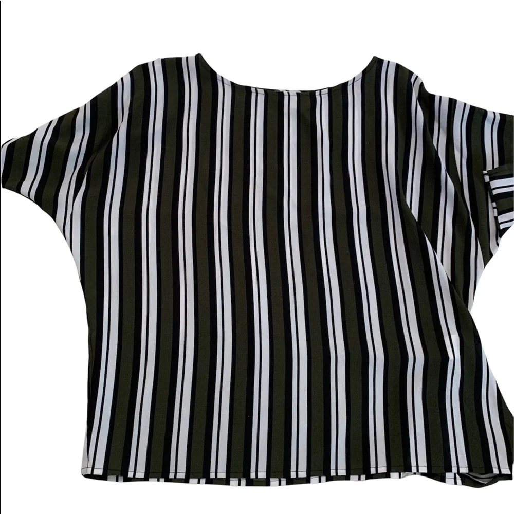 Michael Kors Multicolored Stripes Blouse Size Medium